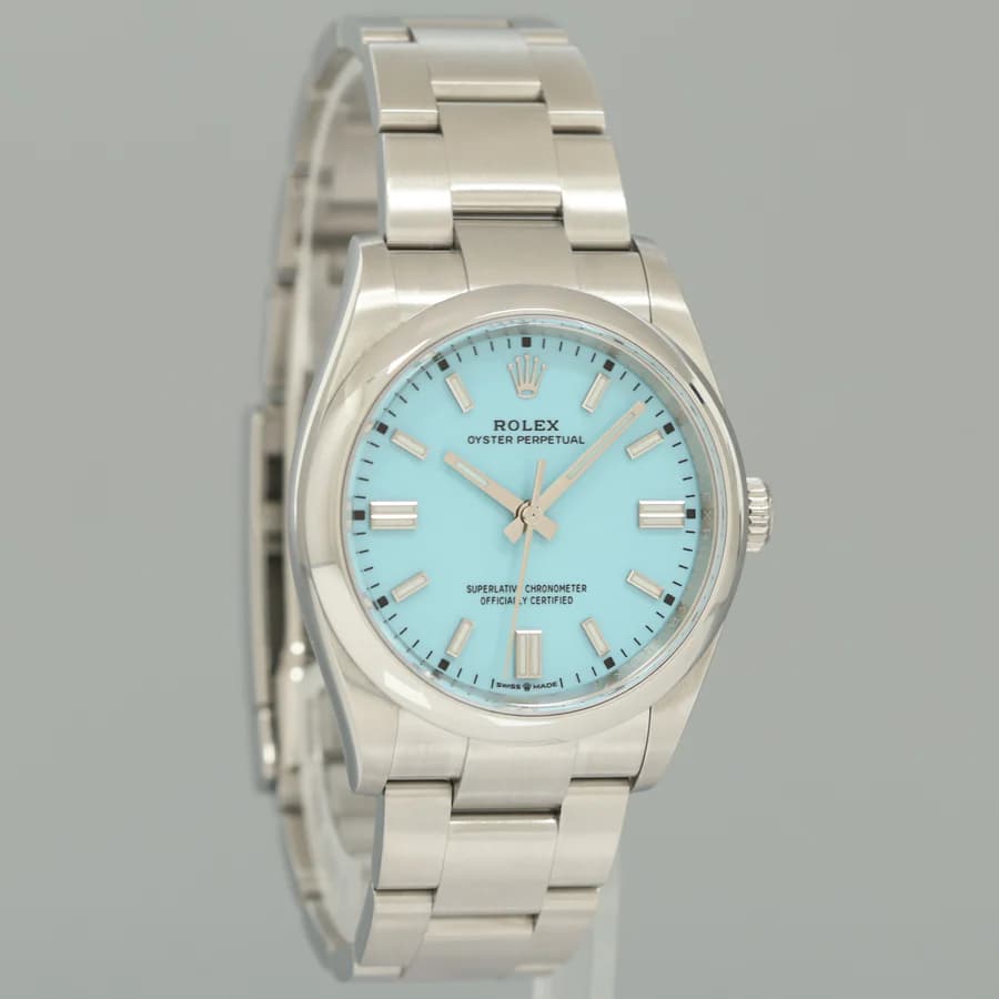 Rolex Oyster Perpetual 36 126000 Tiffany Blue — фото 4