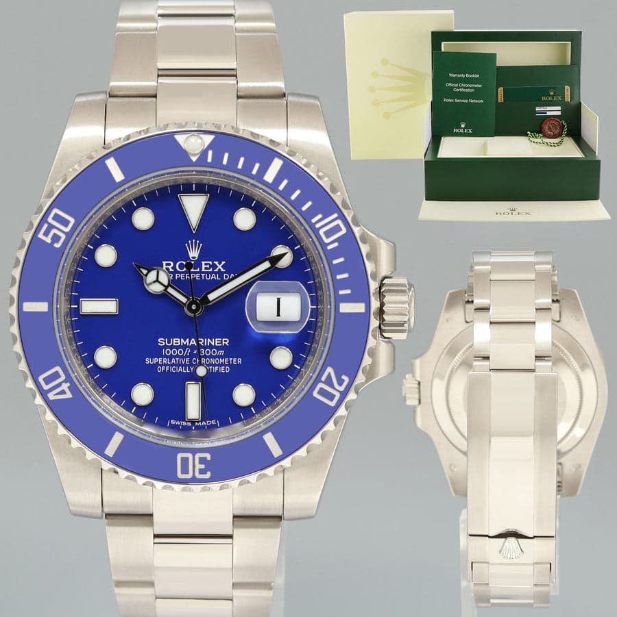 Rolex Submariner Date 116619LB «Smurf» — фото 3