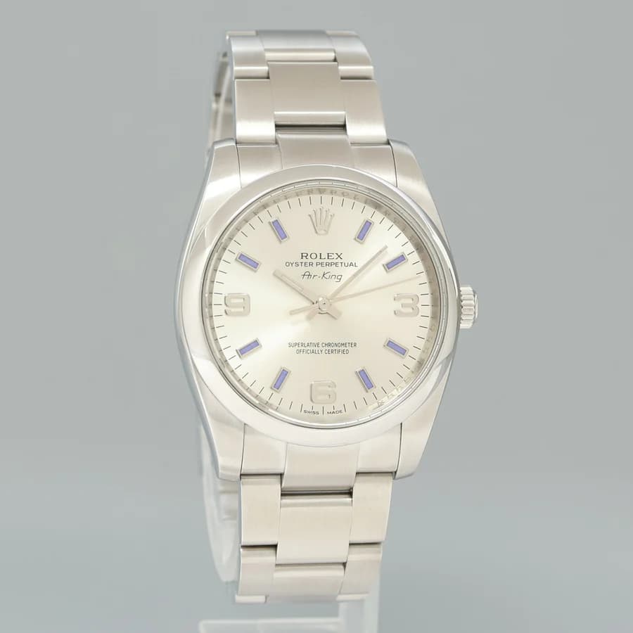 Rolex Air-King 114200 Green — деталь