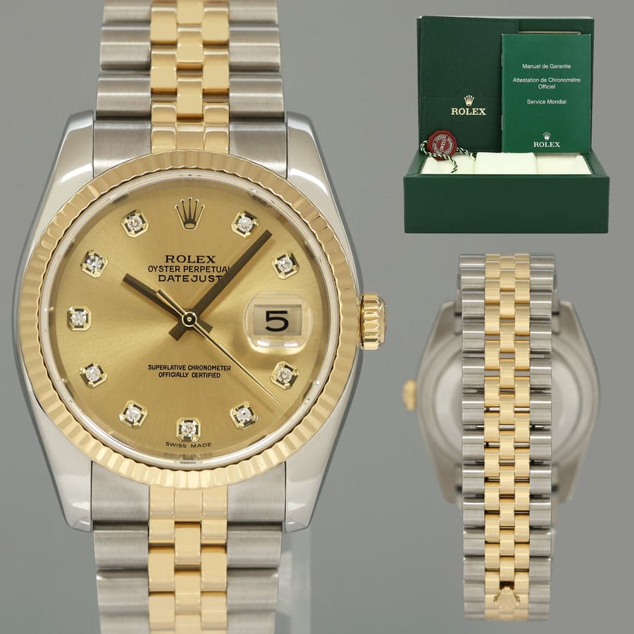 Rolex Datejust 36 116233 Rose Gold