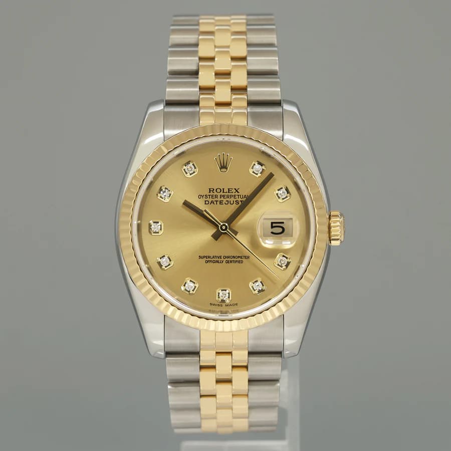 Rolex Datejust 36 116233 Rose Gold — деталь